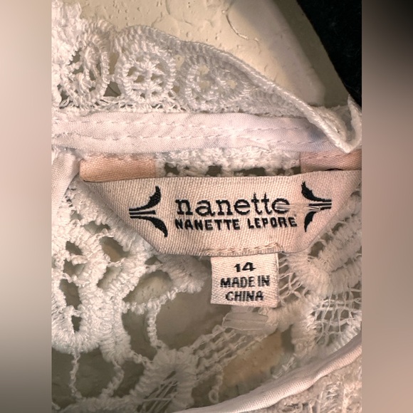 NANETTE‎ LEPORE, Fanciful Mock Neck Lace Dress, NWT. - Picture 3 of 5